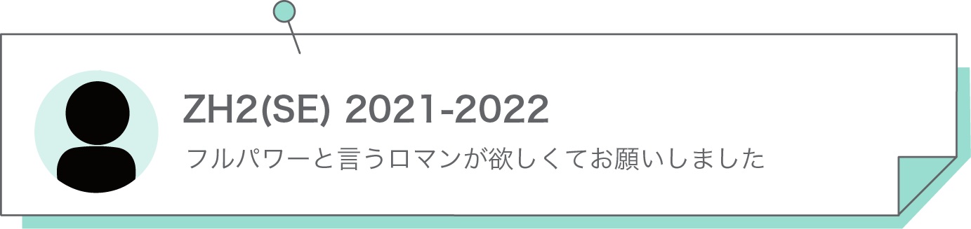 フルパワーと言うロマンが欲しくてお願いしました